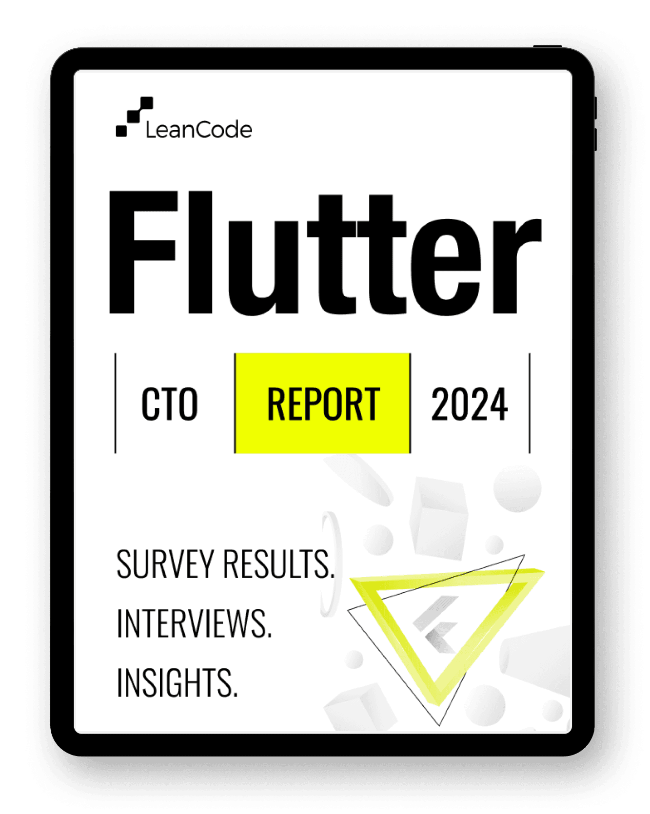 The cover of Flutter CTO Report 2024