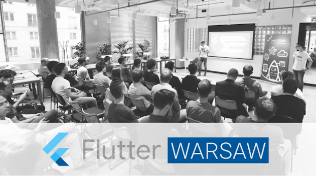 A photo from Flutter Warsaw event