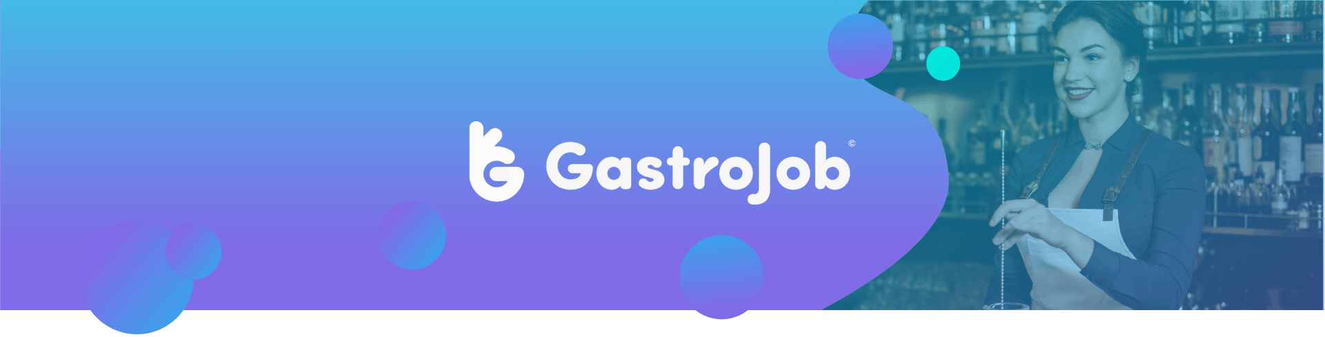 Banner with GastroJob logo